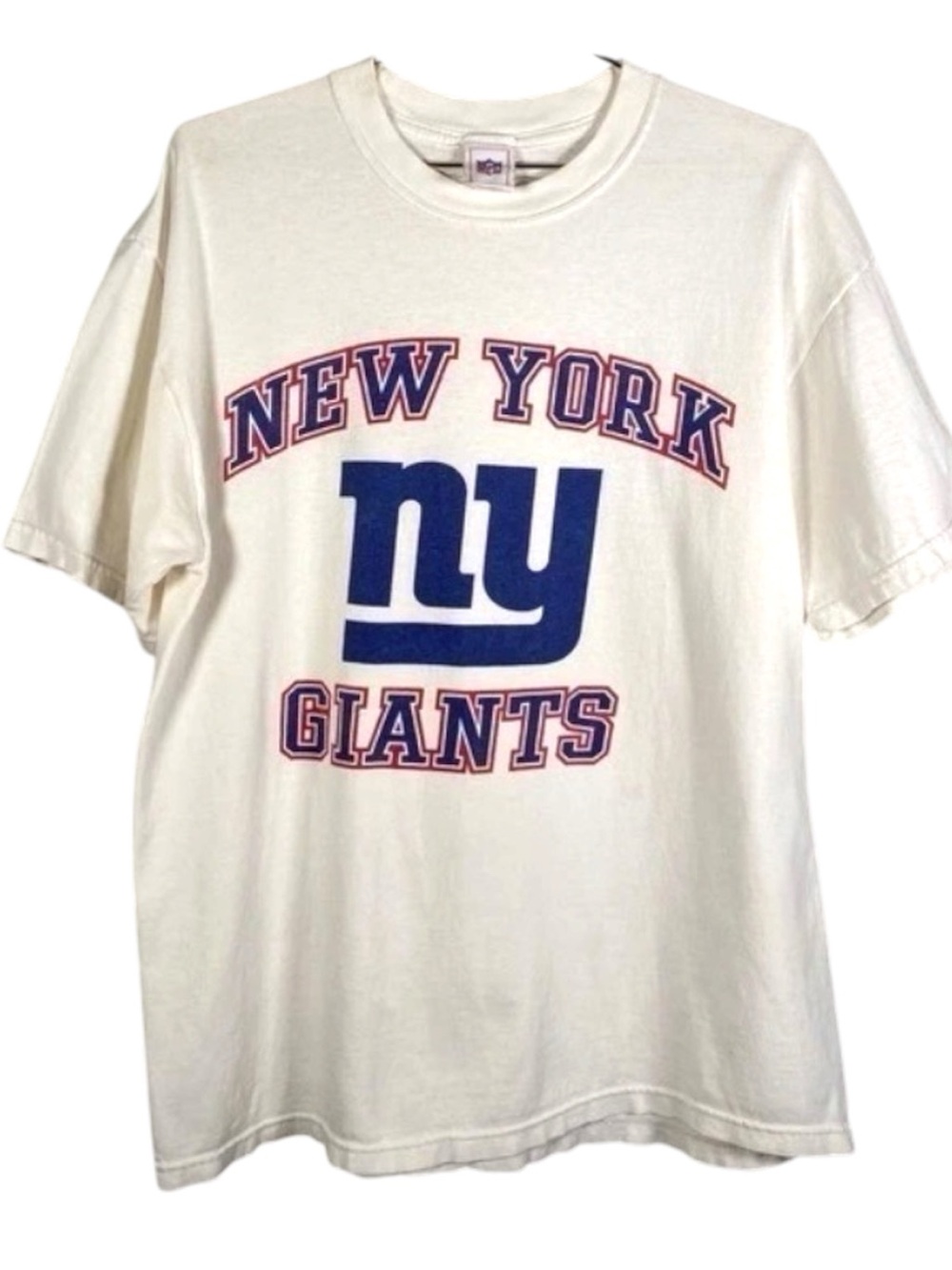 Vintage NFL New York‎ Giants T-Shirt Mens Large White Made in USA